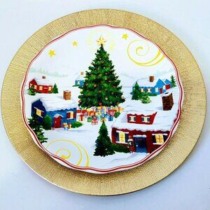 Crofton Holiday Charger and Plate Set - New in Box